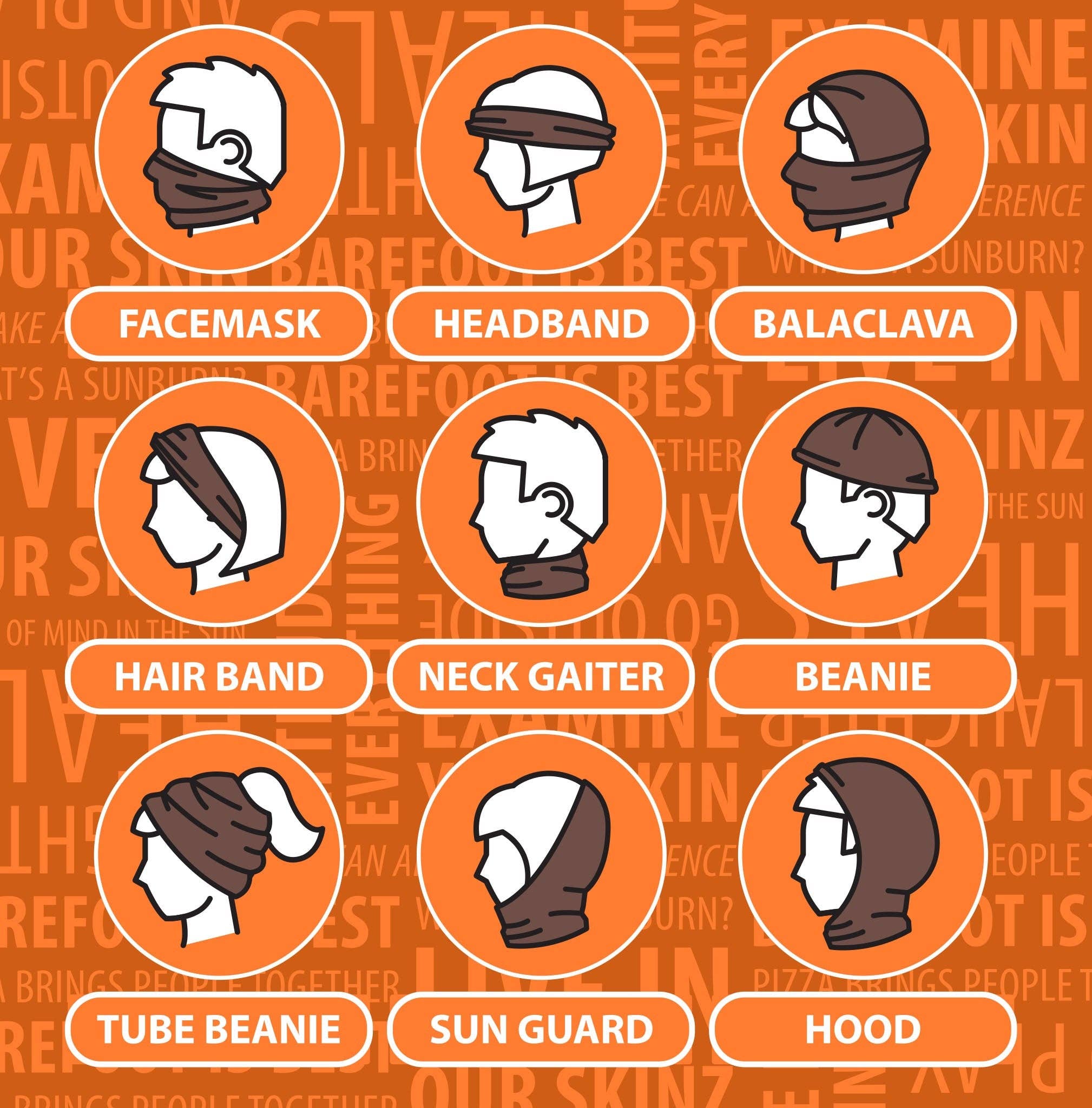 UV Skinz – wholesale Neck Warmer/Snood - Men’s – Bamboo UV Neck & Face Covering5