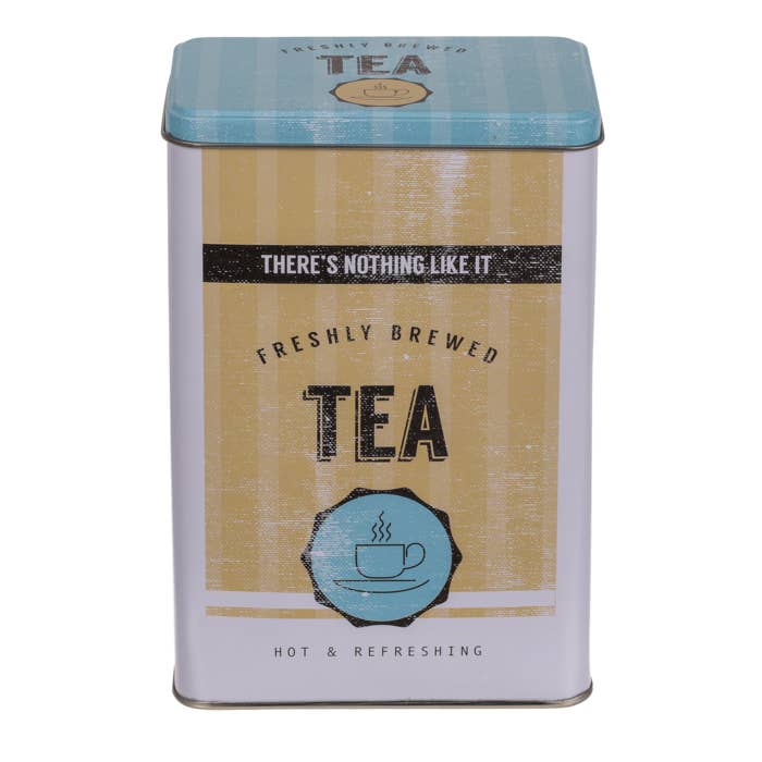 Out of the blue KG - Wholesale Food Storage Container - Rectangular tin box, Yellow-Blue,2