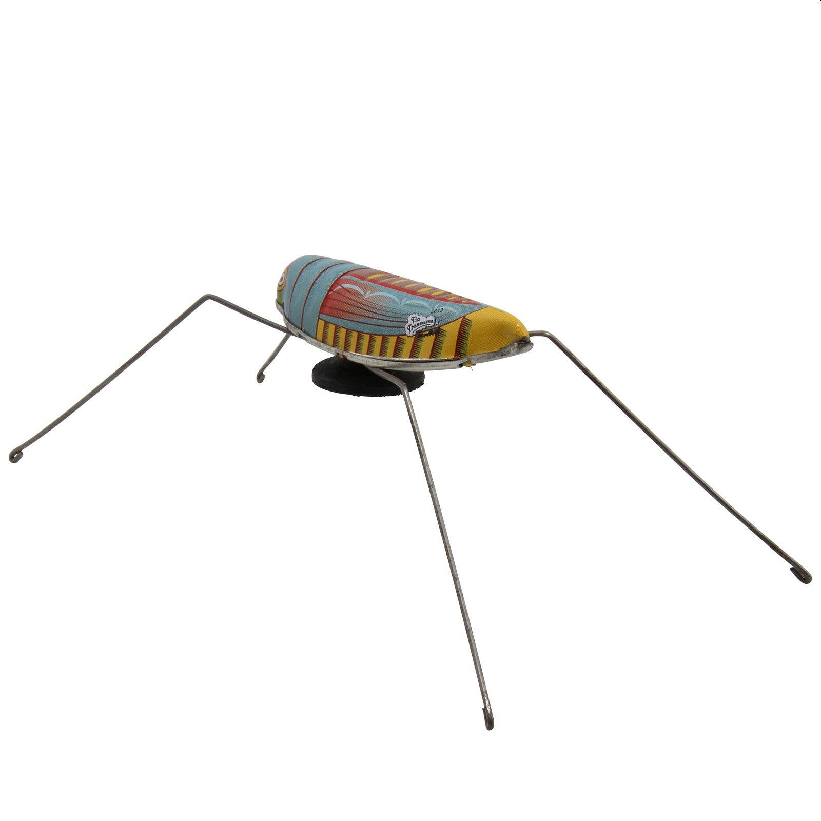 Tribal Trade GmbH - Wholesale Decorative Figurine - Tin toy grasshopper tin to press1