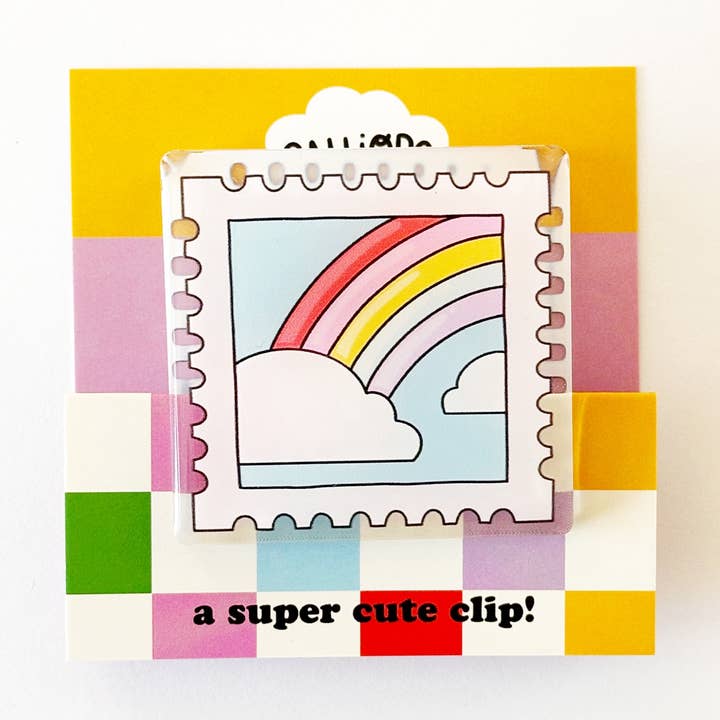 Rainbow Stamp Clip for wholesale by Calliope