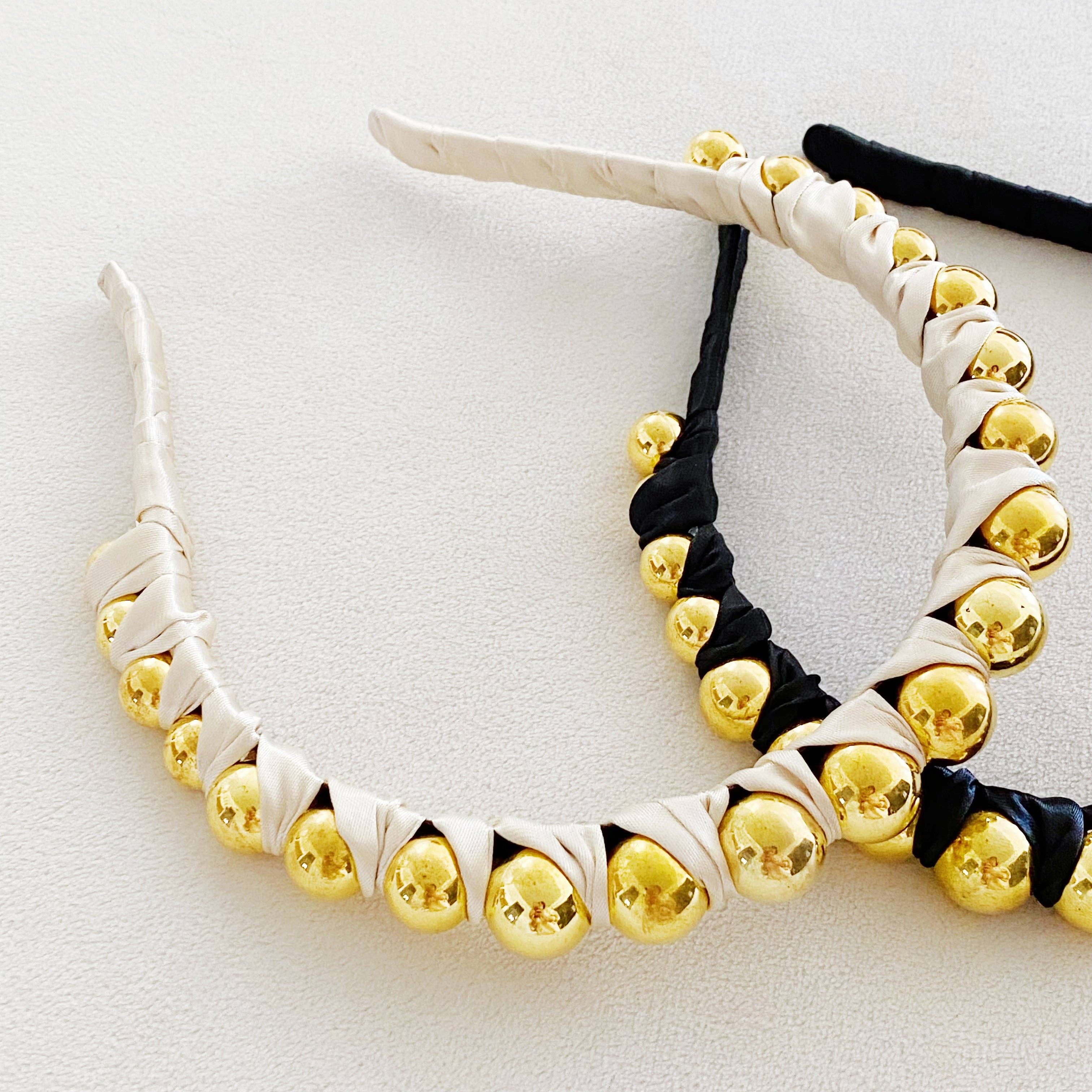 Ellison+Young - Wholesale Haarband - Dames - Emily hoofdband met satijnen omwikkeld10