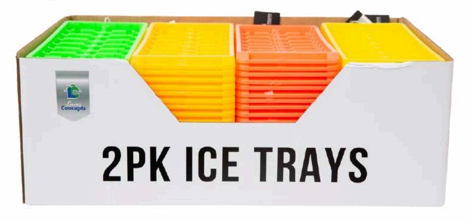 Living Concepts - Wholesale Ice Tray/Mold - ICE TRAY 2PK CS2