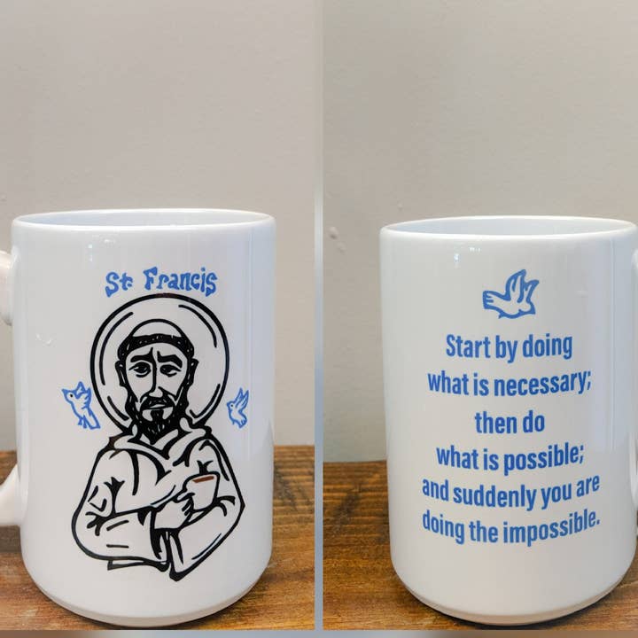Drinklings Coffee and Mugs - Wholesale Coffee Mug - The Francis Of Assisi Mug2