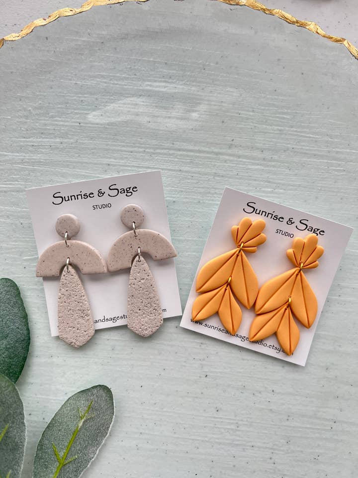 Polymer Clay Earrings for wholesale by Sunrise and Sage Studio