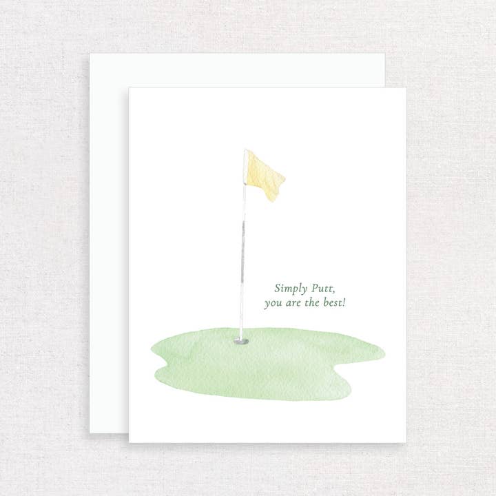 Simply Putt, You are the Best Golf Greeting Card for wholesale by Korynne and Company