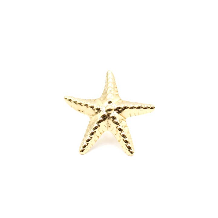 Golden starfish ring for wholesale by Reference Mode