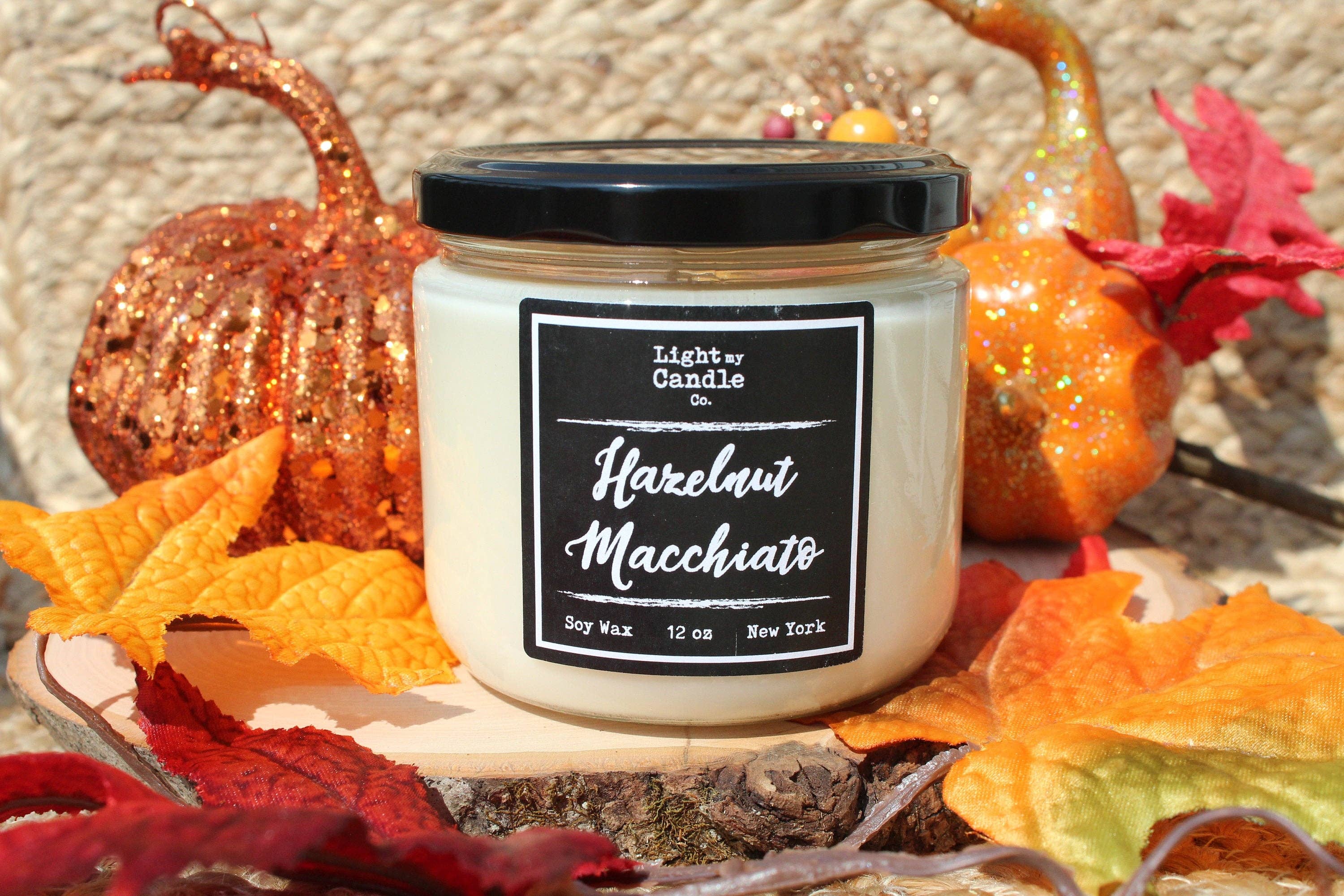 Light My Candle Co - Wholesale Jar/Filled Candle - Hazelnut Macchiato Soy Candle1