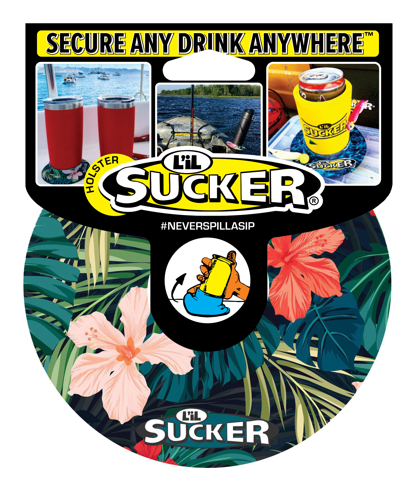 Lil Sucker - Wholesale Drink Huggers & Koozies - Tropical L'il Sucker Drink Hugger3