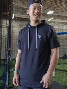 Baseballism – Engroshandel Hættetrøje - Børn – FM Youth kortærmet hættetrøje (sort)3