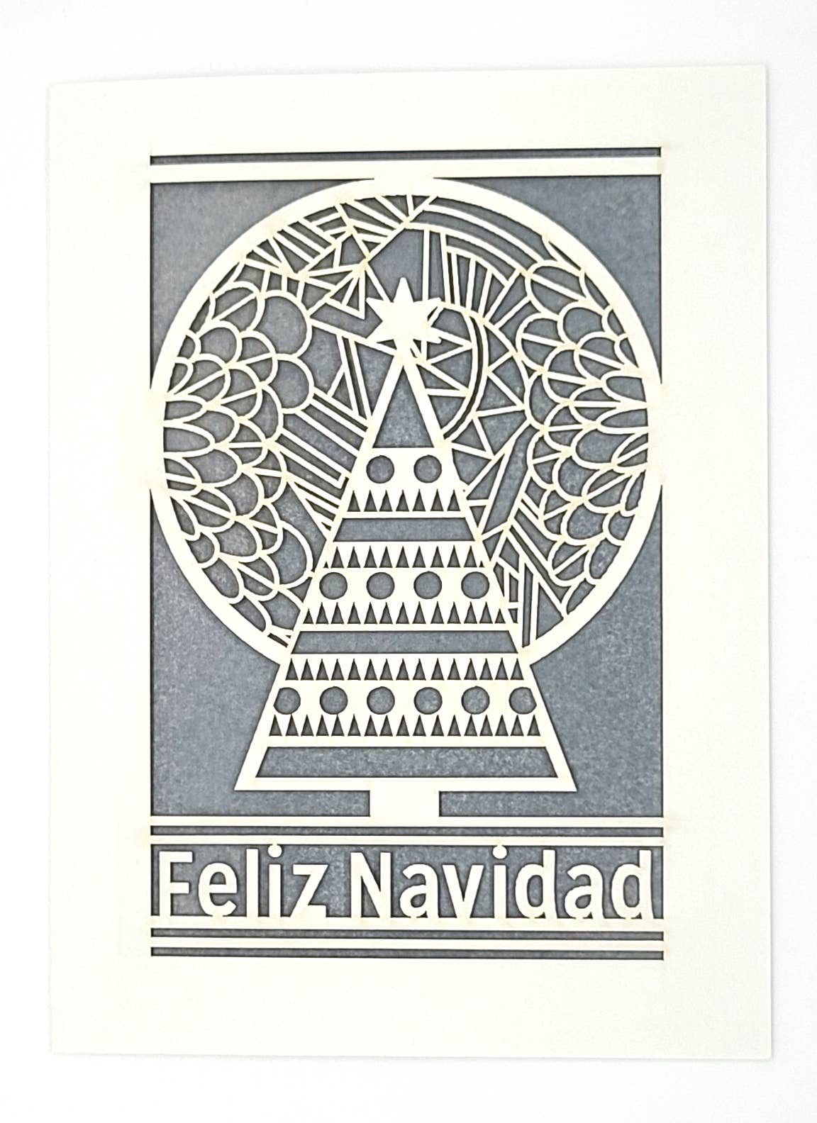 two hermanas – Großhandel Weihnachtskarte – Feliz Navidad - Baum und Mond - Fröhliche Weihnachten5