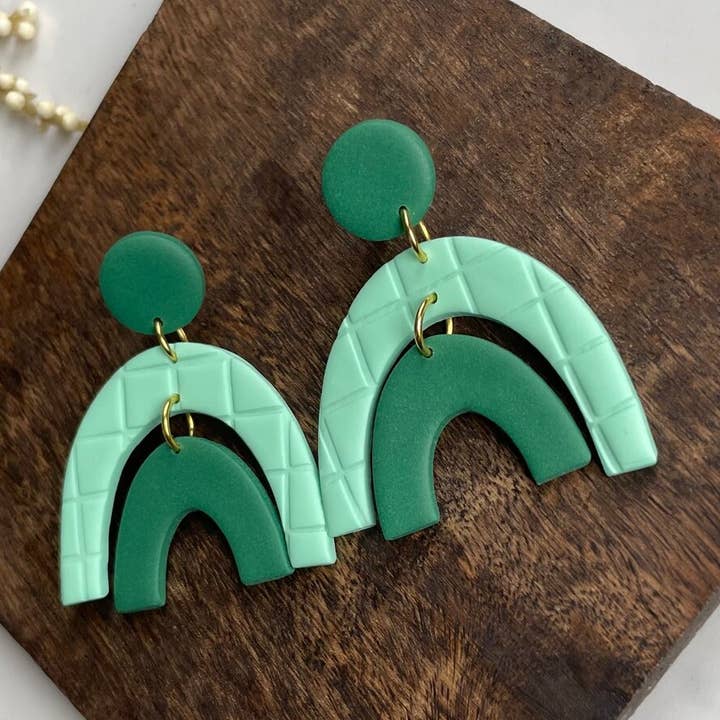 Minty Rainbow Dangle for wholesale by Clay Dazing