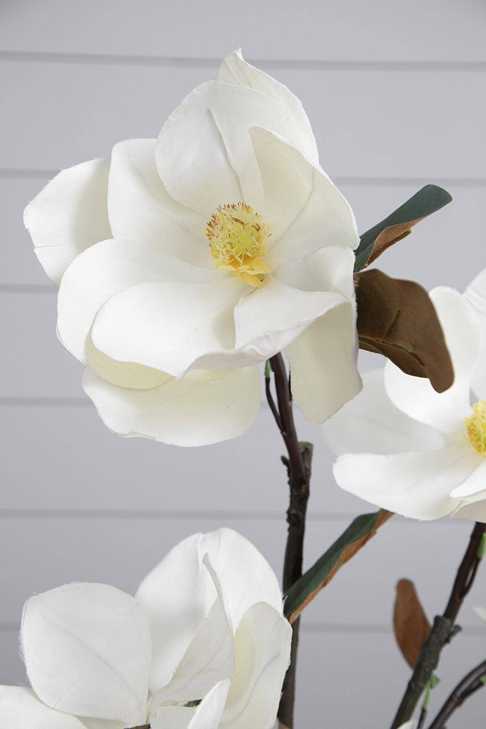 A&B Home Group Inc. - Wholesale Artificial Flowers - 12x6x30" Almost Real Magnolia Stem, White1