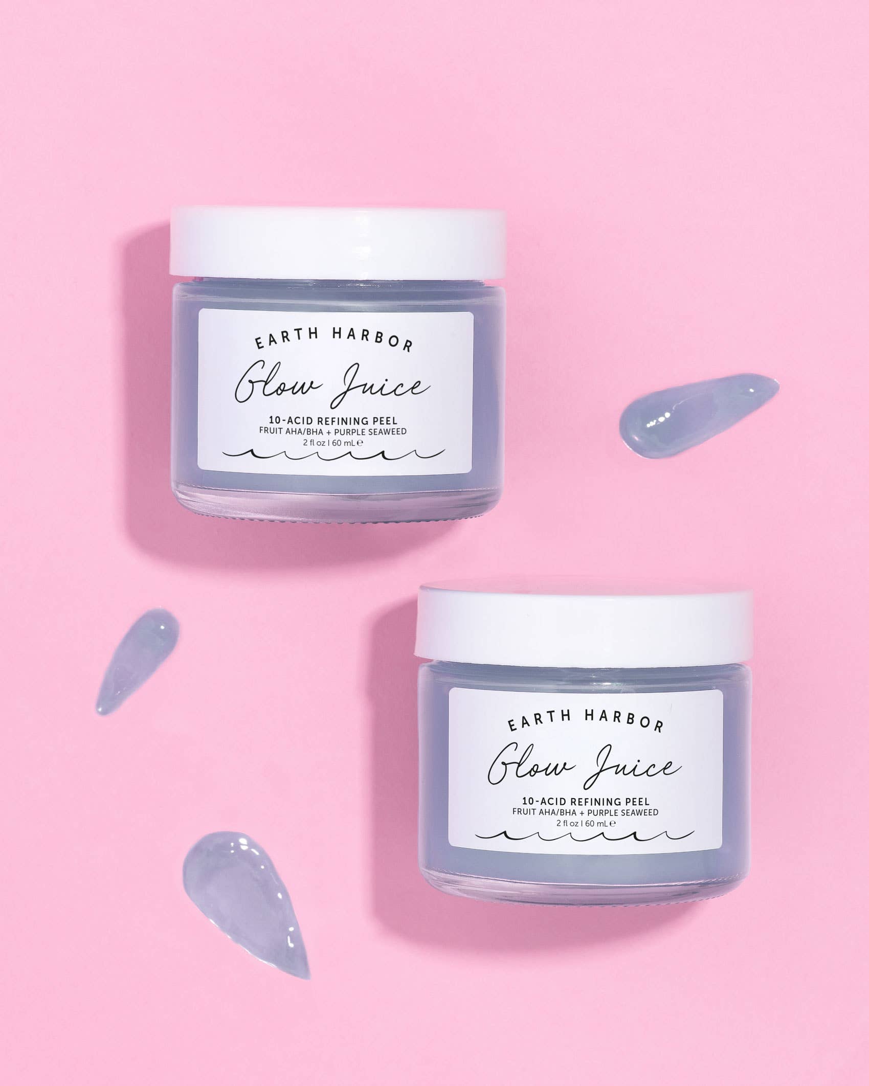 Earth Harbor Naturals - Wholesale Skincare Face Mask - GLOW JUICE 10-Acid Refining Peel: Fruit AHA/BHA 2