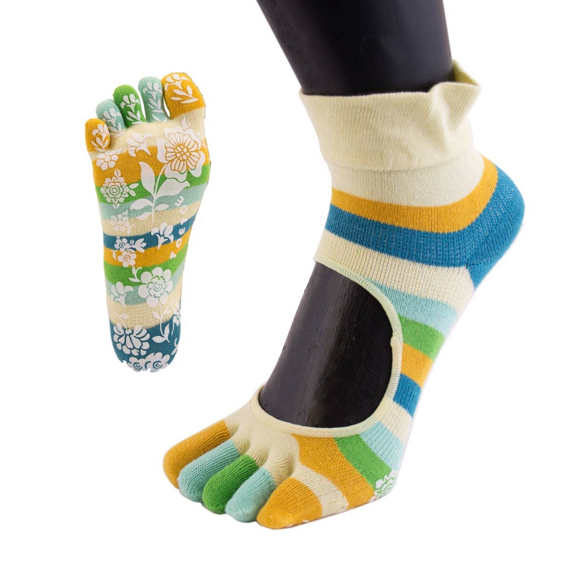 TOETOE - Wholesale Socks - Unisex - Yoga&Pilates - Anti-Slip Serene Ankle - Toe Socks16