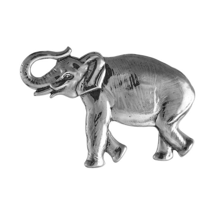 Grande épingle/pendentif en forme d'éléphant pour la vente par G2 Silver