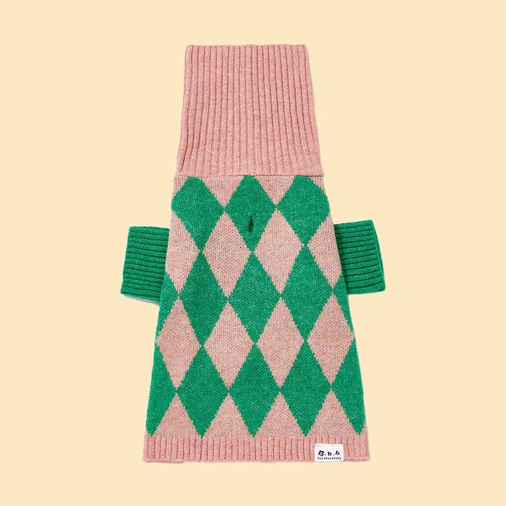 BarkBarkBaby - Vendita all'ingrosso Maglione - Cani - Maglione Argyle per il Brunch della Domenica a Brooklyn0