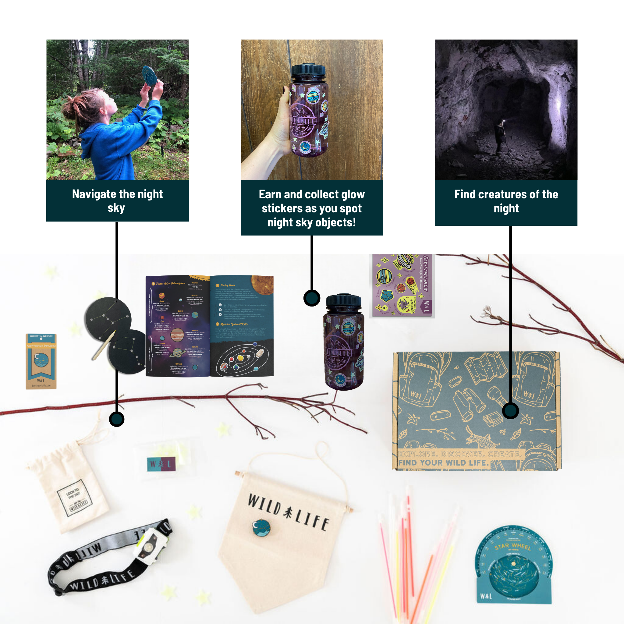 Wild Life Outdoor Adventures - Wholesale Toy Set - Kids - Night Quest Voyager Adventure Kit3