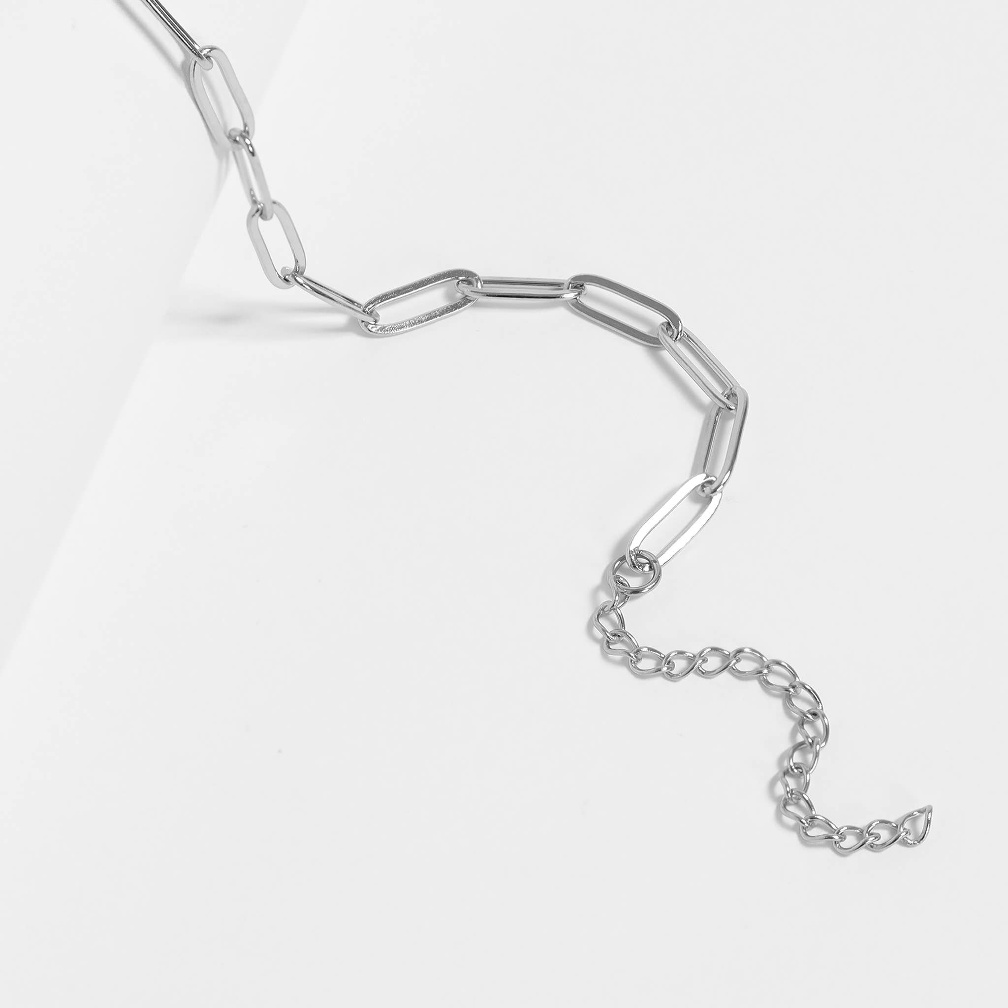 WJW - Wholesale Link & Chain Necklace - Stainless Steel Paperclip Chain Necklace8