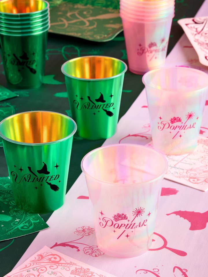 Emerald City Cups - 16 plastic cups for wholesale by Petit Fetti
