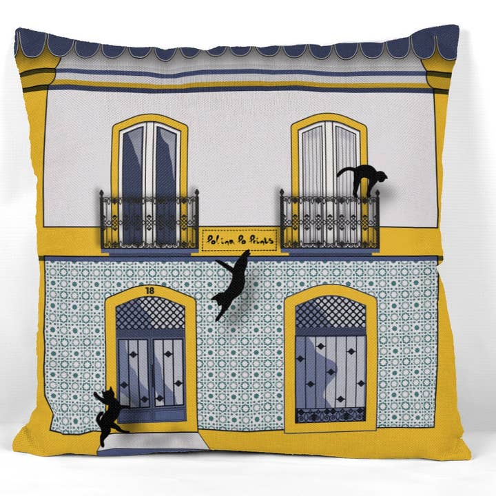 Reiseliebhaber-Geschenk. Évora, Portugal. Akzent-Kissenbezüge für den Großhandel von Polina Po Prints