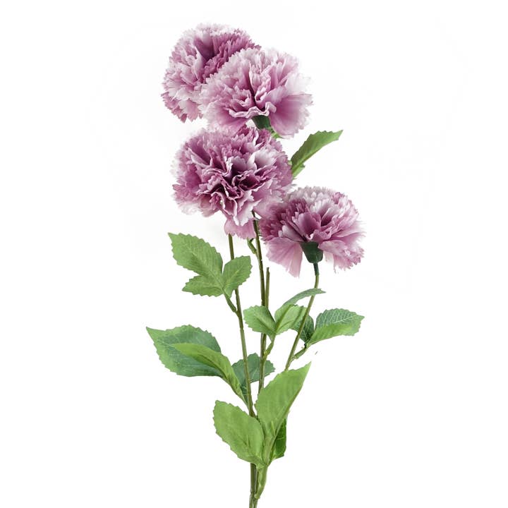 Leaf Design UK LTD - Wholesale Artificial flowers - Artificial Flowers Pink Carnation Stem 4 Flowers 70cm