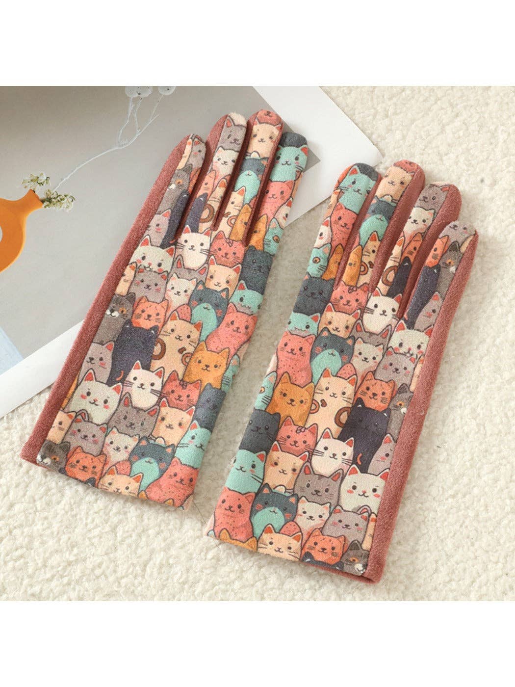 Funkyrel® Atzbranding Limited - Wholesale Gloves - Women's - Gloving – 3D Cat Print Touchscreen Winter Gloves2