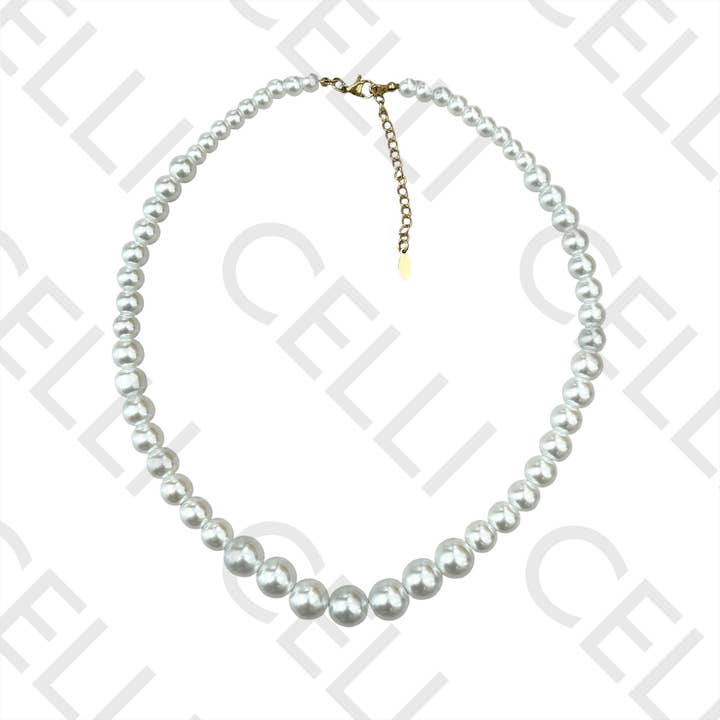 Celli Biju - Vente Colliers plastrons - Collier en acier - perles3