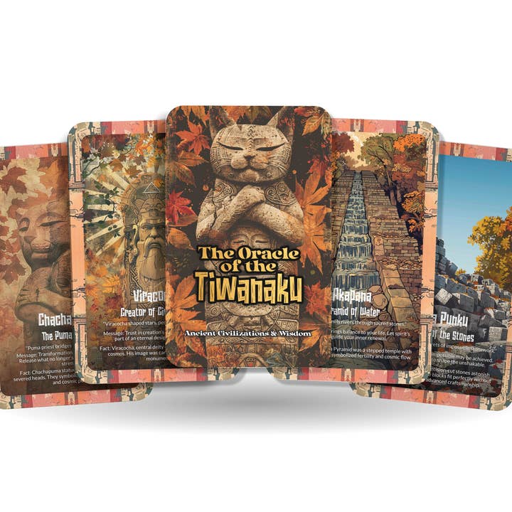 Ibiza Tarot USA - Wholesale Tarot Cards - Oracle of Tiwanaku: Lost Civilization Deck – 22 Cards