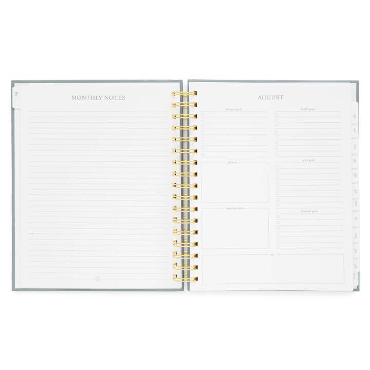 Sugar Paper - Wholesale Planner - 2025-2026 Dusty Blue Signature Spiral Academic Planner3