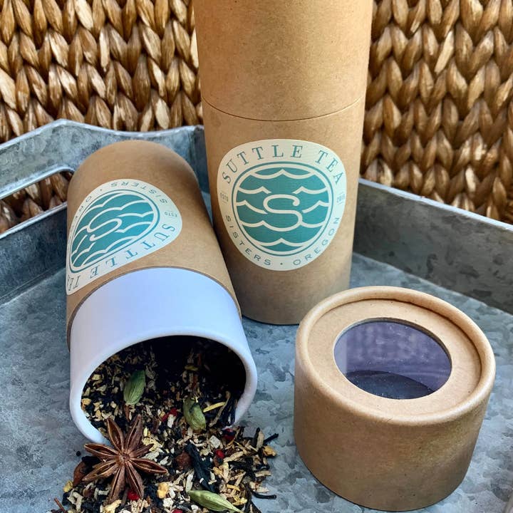Suttle Tea - Wholesale Canister - Tea Canister - Kraft