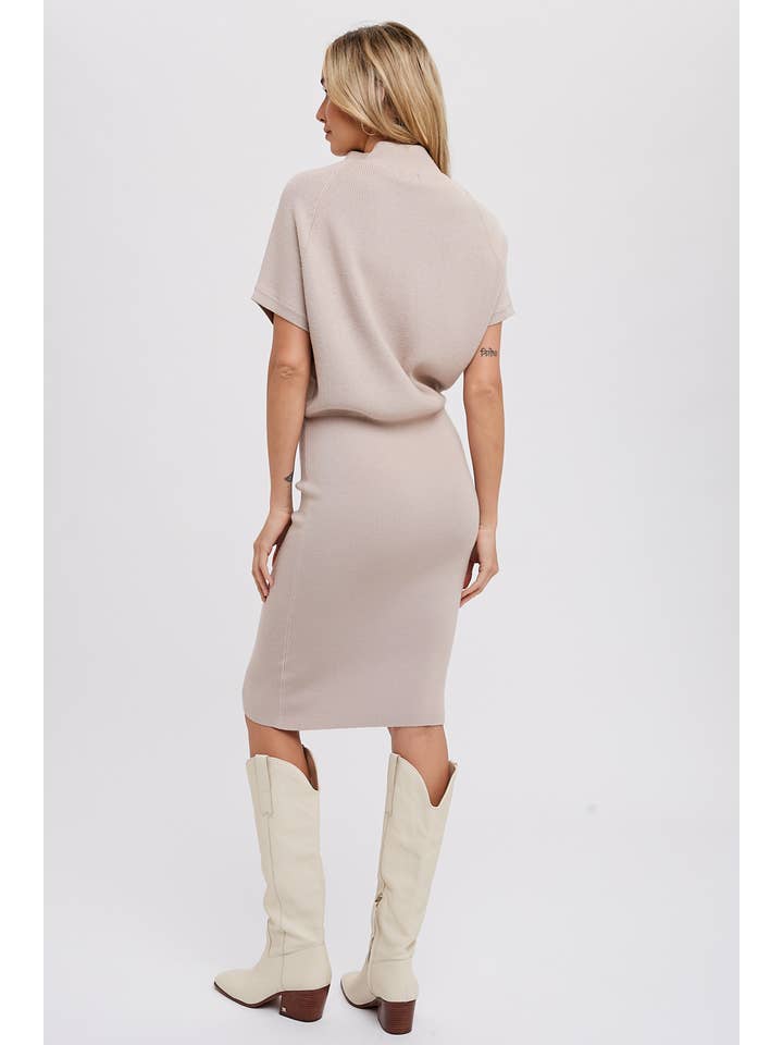 Bluivy - Wholesale Dress - Women's - SLOUCH NECK DOLMAN MIDI DRESS48