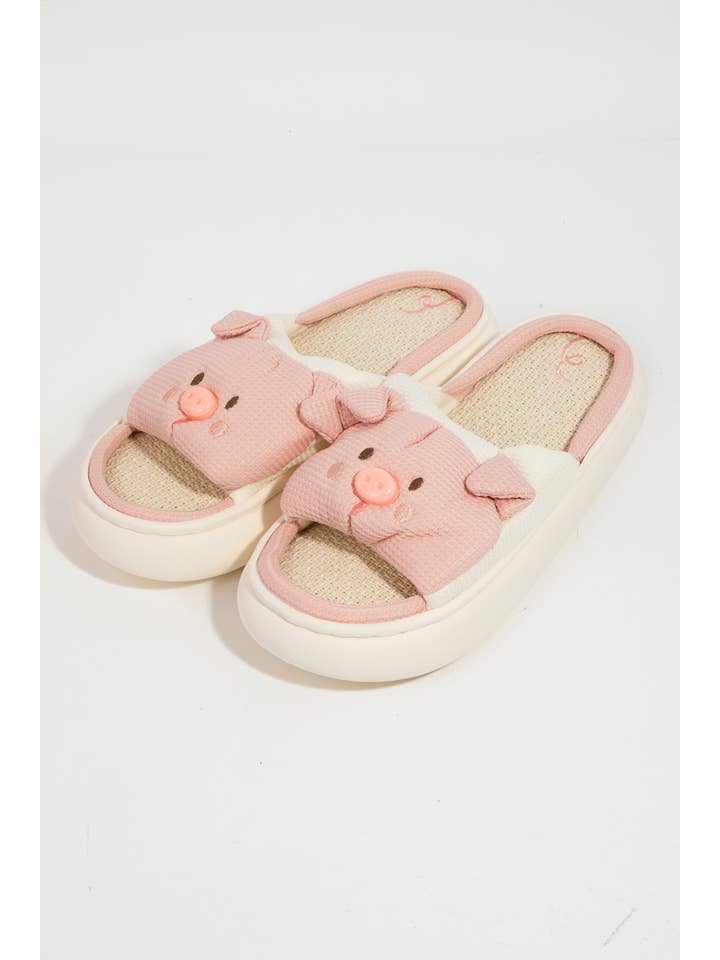 Collections by Fame Accessories - Wholesale Pantoffels - Dames - Schattige varkenssloffen0