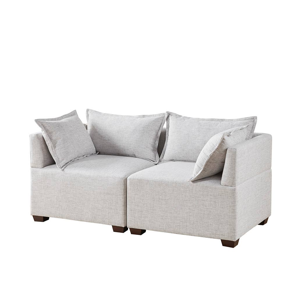 Olliix - Wholesale Sofa - Modular Modern Comfy Sectional Sofa Couch, Silver Grey*8