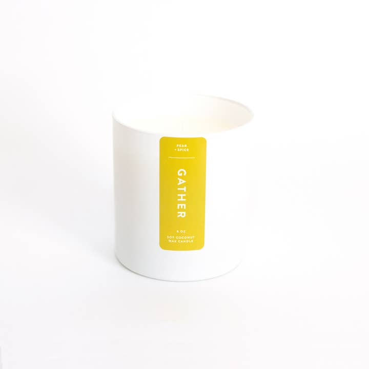 Joy Paper Co. - Wholesale Jar/Filled Candle - GATHER (Pear + Spice Blend) Candle2