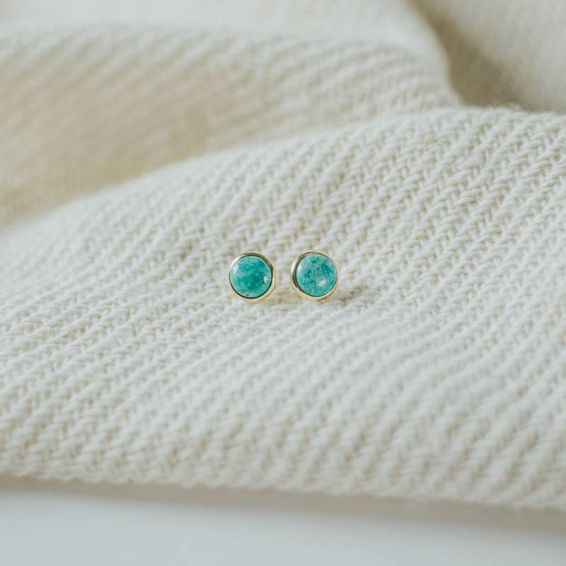 Commonform - Wholesale Stud/Post Earrings - Hyalite Studs // Turquoise1