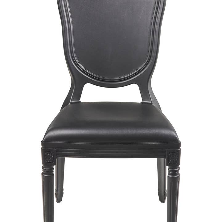 NÈGRE SISSI - CHAISE EMPILABLE NOIRE EN POLYPROPYLÈNE en vente sur Faire