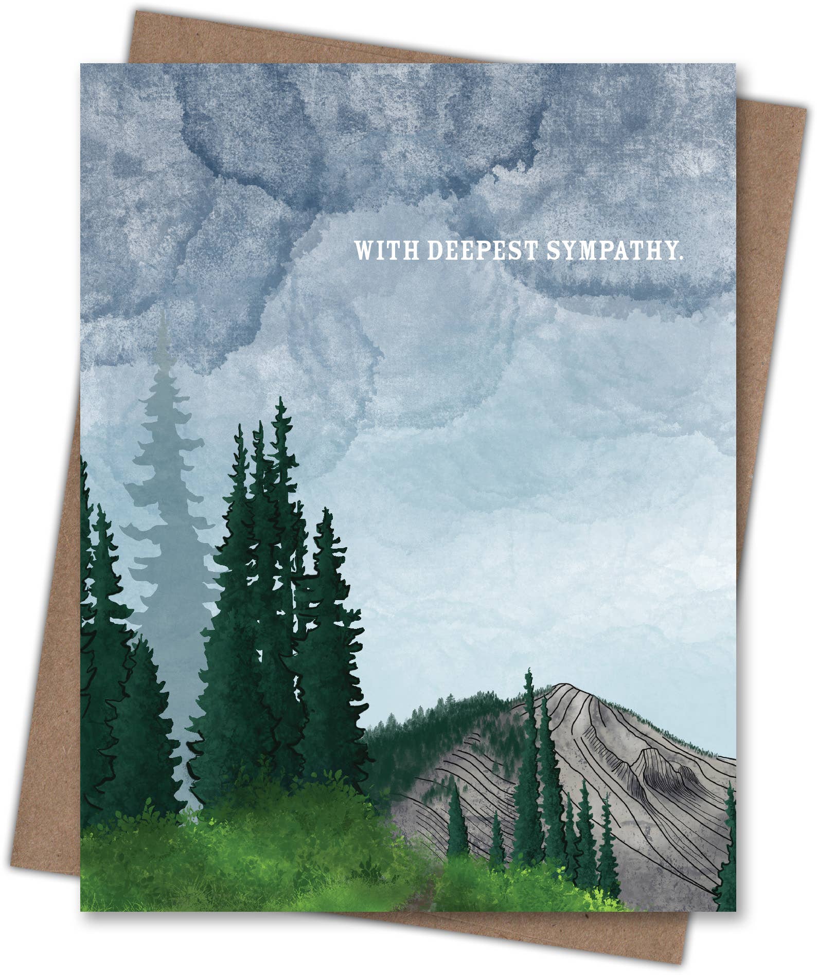 Waterknot - Wholesale Sympathy Card - Sympathy Trees1