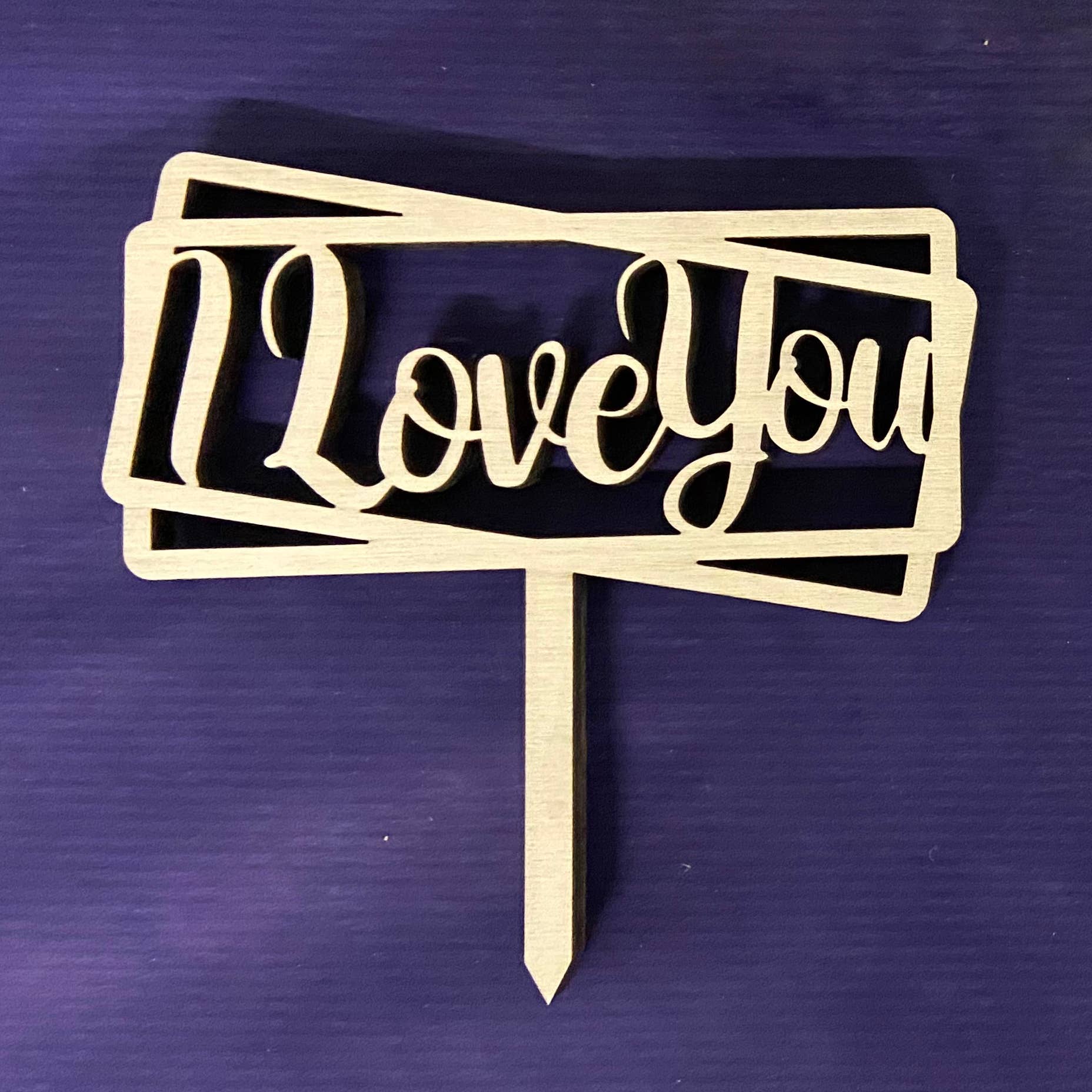 Fustik - Wholesale Cake/Cupcake Topper - Mini topper with Romantic Message1