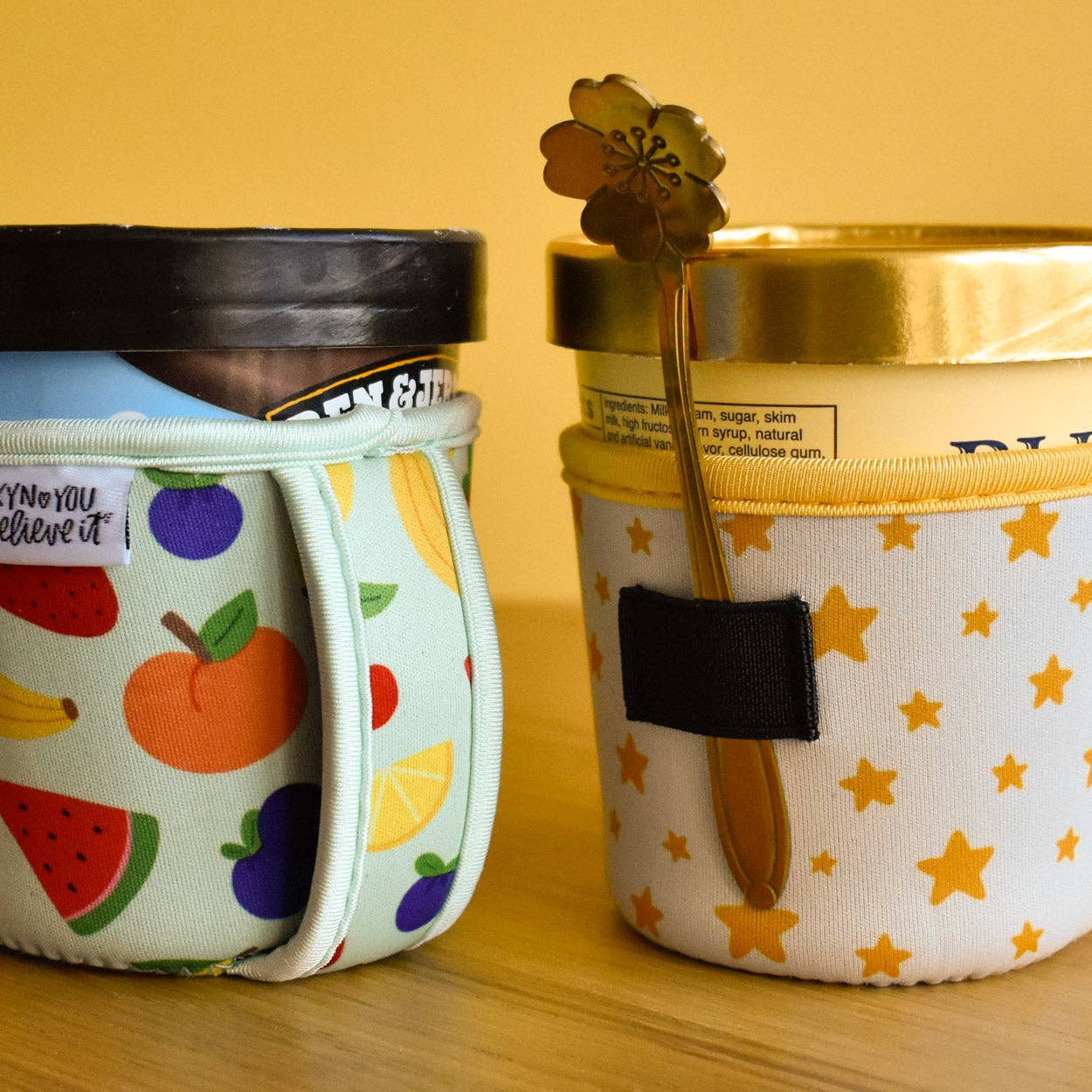 Kyn You Believe It - Wholesale Drink Huggers & Koozies - Starry Ice Cream Sleeve | Pint Cozy3