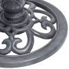 Alpine Corporation - Wholesale Bird Bath - Gray Pedestal Birdbath w/ Scrollwork Base and Ground Stakes3