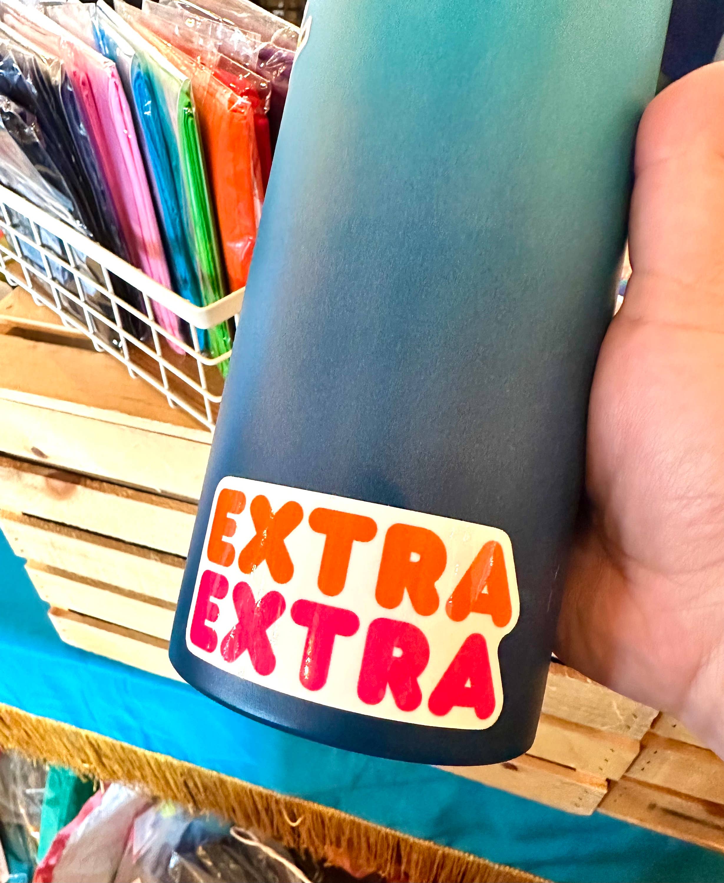 Sparkletown Studios - Wholesale Sticker - Extra Extra Vinyl Sticker1