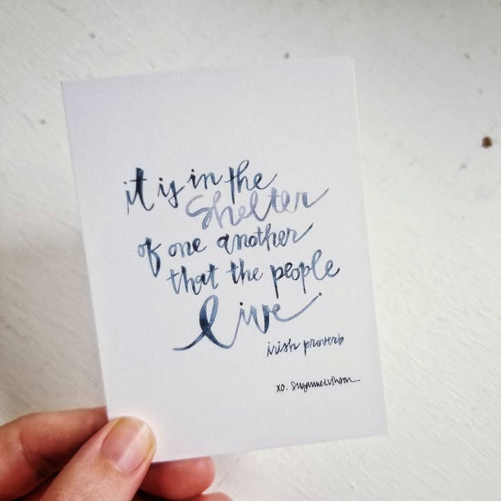 Proverbio irlandés - Juego de compartir sabiduría para venta al por mayor de Silver Tree Art by Suzanne L. Vinson