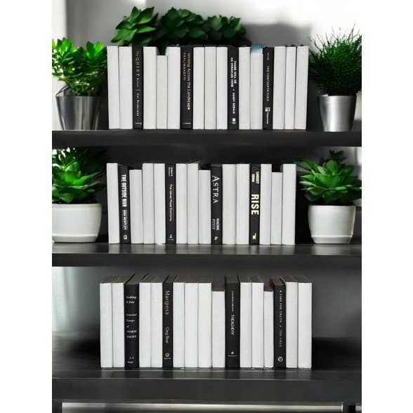 Witte perkament gebonden ruggen moderne gebonden boeken voor wholesale door BookStyled