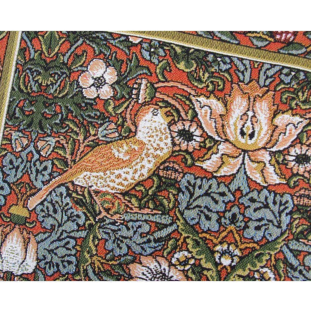 STP - Wholesale Throw/Decorative Pillow - Red Birds. William Morris Tapestry Pillow2