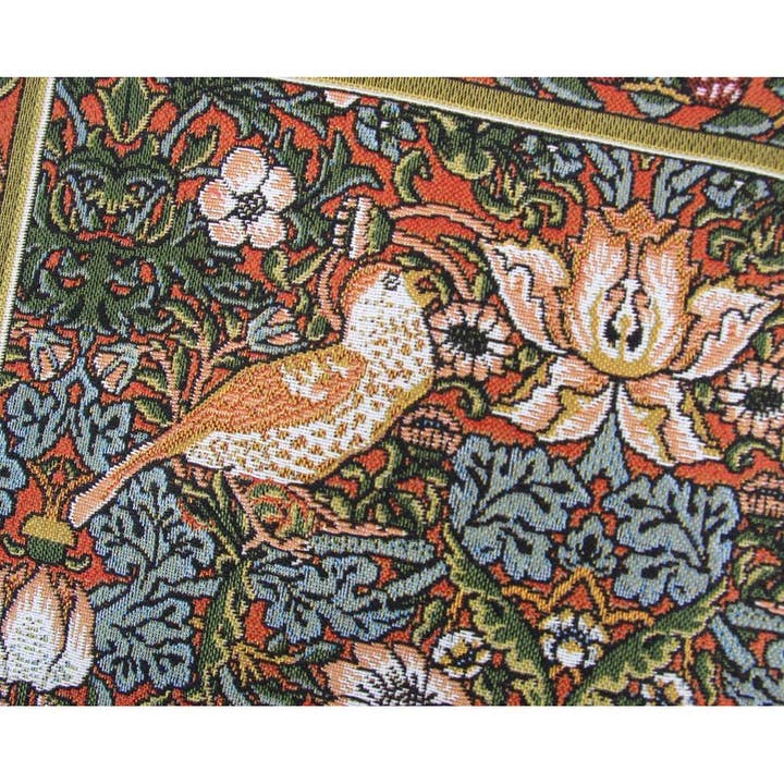 STP - Wholesale Throw/Decorative Pillow - Red Birds. William Morris Tapestry Pillow2