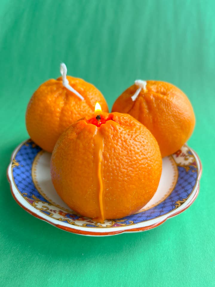 Mercado Naranja - Large Orange Candle for wholesale by The Wednesday Co