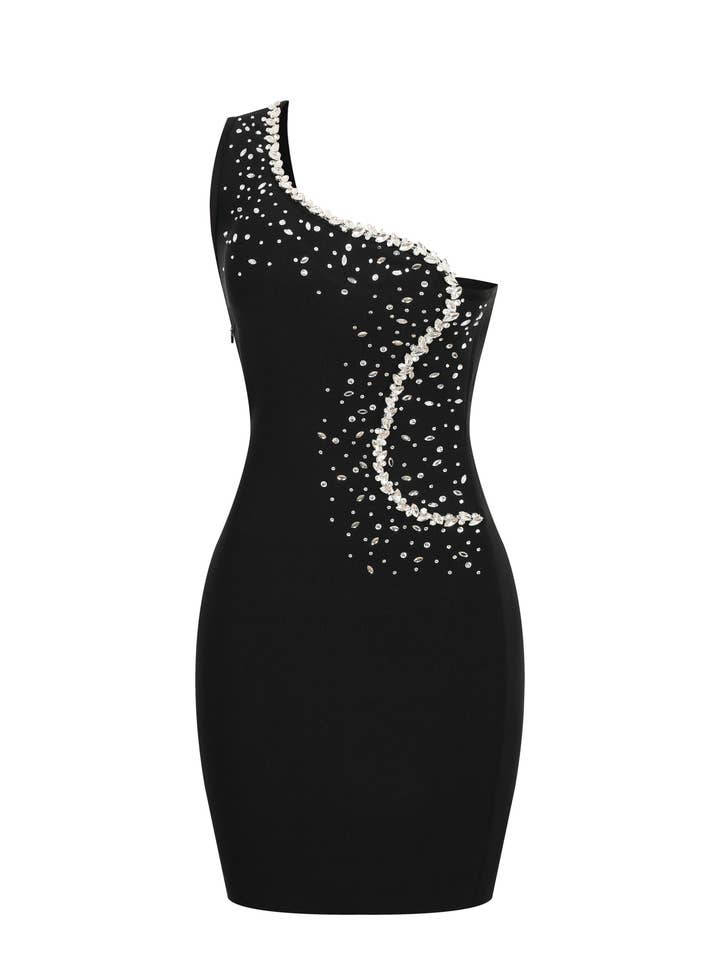 Rhinestone Aura Mini Bandage Dress for wholesale by RIVIR
