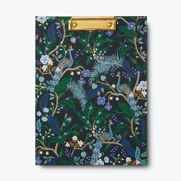 Peacock Clipfolio for wholesale by Rifle Paper Co.