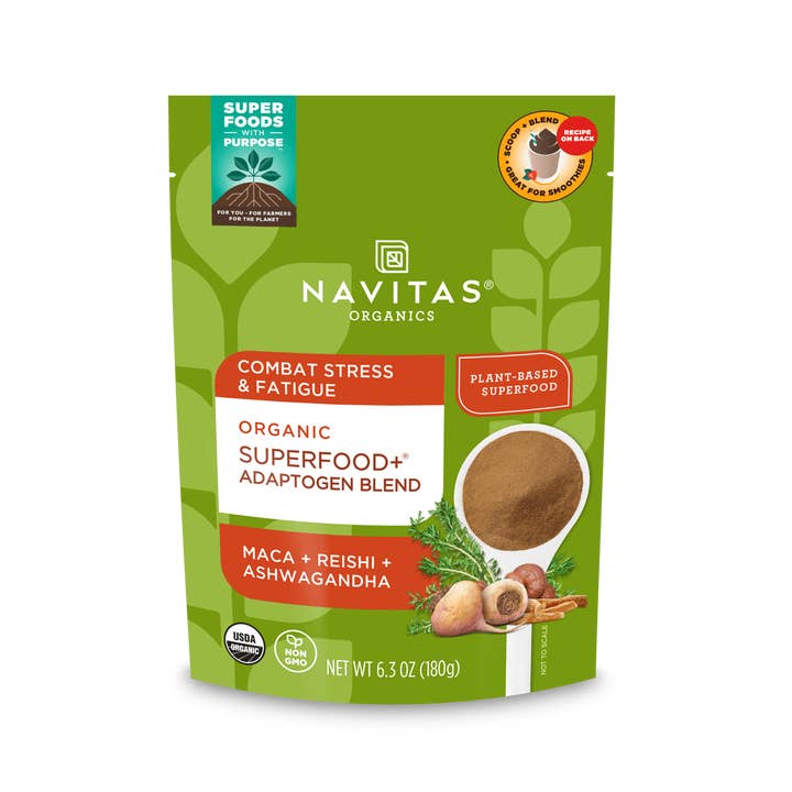 Superfood+ Adaptogen Blend for wholesale by Navitas Organics