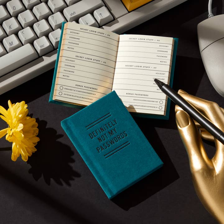 Chronicle Books - Wholesale Journal/Diary - Brass Monkey Definitely Not My Passwords - Password Diary